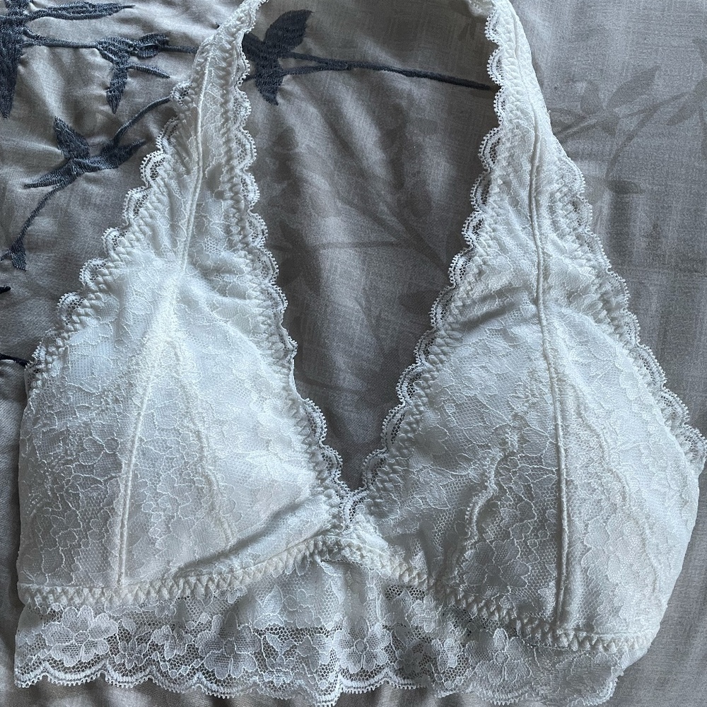 Gilly Hicks Small Cream/White Bralette
